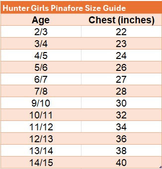 Hunter School Pinafore